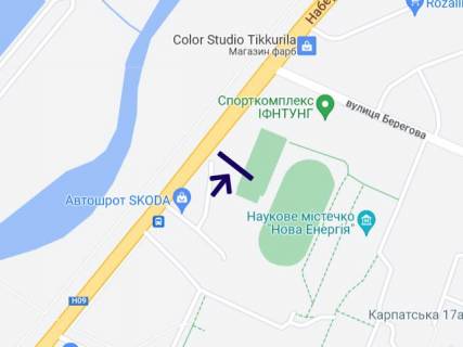 Билборд A в Ивано-Франковске, 3х6  Пасічанська 36 (інст.Нафти і Газу) схема