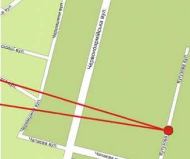 Билборд B в Черновцах ул.Красноармейская, 47 (фасад) нижний схема