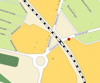 Билборд A в Черновцах, 3х6  вул.Хотинська, 4 в Епіцентр, Ашан, Панорама схема