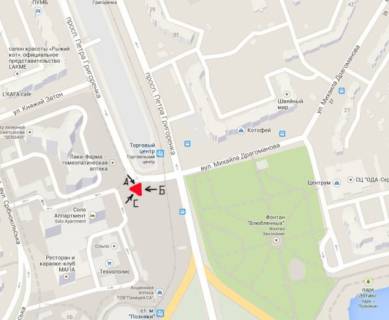 Призма A в Киеве, 3х6  просп. Петра Григоренка, / вул. Княжий затон - 114409 схема