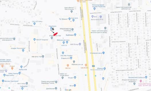 Prismatron, Prism B in Kyiv, 3х6  st. B. Okruznaa, povorot na (st. Kristaleva,6) -"Epicentr"/BudMajdan/Mebel'nyj Gorodok - 203550 scheme