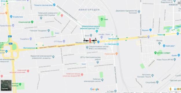 Prismatron, Prism A in Kyiv, 3х6  av. Pobedy / klub "Bingo"/ st. Vernadskogo - 189563 scheme