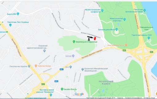 Скроллер A в Киеве вул. Старонаводницька, 68/ навпроти АЗС "WOG"/Миколи Міхновського бульвар (Дружби Народів бульвар) - 189619 схема