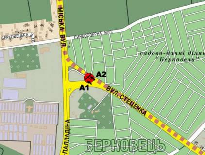 Призматрон, Призма A у Києві ул.Стеценко-маг. NOVUS/Ашан/Эпицентр/ТРЦ LAVINA выезд к санат. "Пуща Водица" - 277329 схема