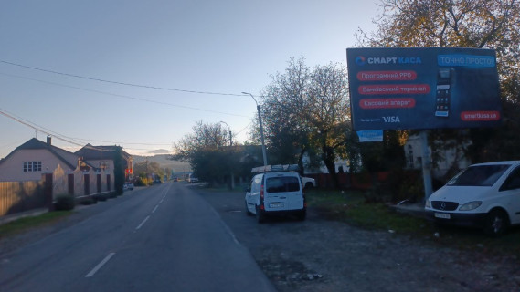 Билборд A в Вільхівцях, 6x3  с.Вільхівці, вул. Головна в сторону м. Тячів із сторони смт.Дубове фото 1