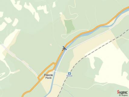 Билборд A в Рахове Рахів вул.Головна, виїзд з  центра міста в сторону м.Ів. Франківськ схема