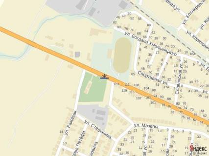 Билборд A в Тячеве м. Тячів вул.Червоноармійська, вїзд 100м.стадіон, ресторани, аква парк, азс в сторону м. Рахів схема