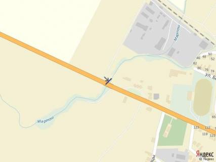 Билборд B в Тячеве м. Тячів вул.Армійська,вїзд в місто супермаркет Silverland, АЗС, ресторани, аквапарк схема