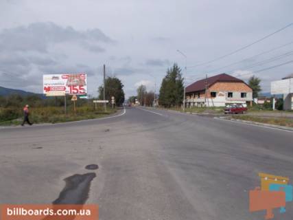 Билборд B в Хусте м. Хуст, вул. Івана -Франка,в'їзд в місто Хуст, поворот на с.Шаян, с.Велятино фото 1
