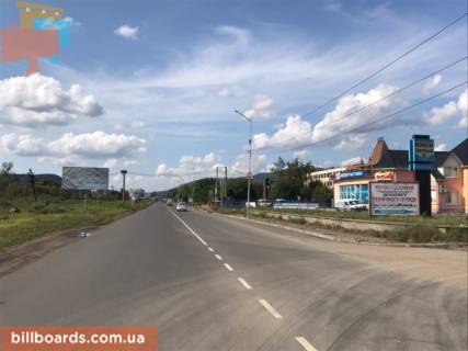 Билборд B в Хусте м. Хуст, вул. Івана -Франка, навпроти BOSH сервіс, АЗС, в'їзд. фото 1