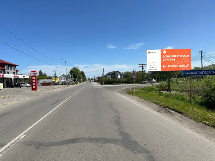Билборд A в Хусте, 6x3  м. Хуст, вул. Івана -Франка, виїзд з міста, в сторону міста Тячів, поворот на с.Шаян, с.Велятино фото 1