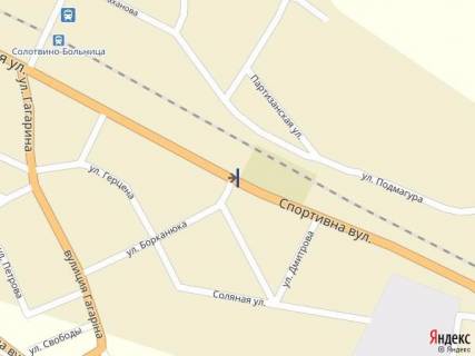 Билборд B в Тячеве смт.Солотвино,вул. Спортивна в сторону м.Рахів, біля ринку,авторинку. схема