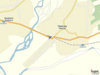 Билборд B в Тячеве смт.Тересва,вул.Народна (Леніна ) в сторону м.Рахів схема