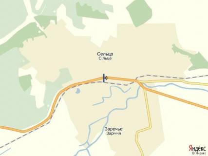 Билборд B в Иршаве с.Сільце, вул, Головна, траса Івано-Франківськ-Мукачево, в сторону м.Мукачево схема