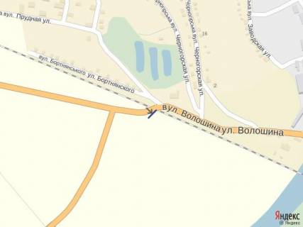 Билборд A в Хусте м.Хуст, вул. Волошина, (переїзд)  в'їзд в місто траса Мукачево-Івано-Франківськ, в сторону м. Тячів схема