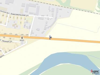 Билборд A в Тячеве м. Тячів вул.Незалежності, в'їзд , АЗС (в сторону м.Хуст) схема