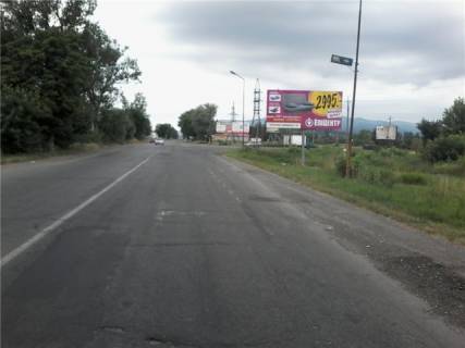 Билборд A в Хусте м.Хуст, вул. Івана Франку, вїзд в місто, перед поворотом на об'їздну дорогу в сторону м. Мукачево фото 1