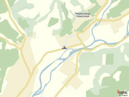 Билборд A в Тячеве с.Нересниця,вул.Головна, в сторону смт.Дубове схема