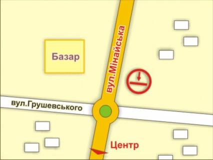 Билборд B в Ужгороде м. Ужгород, вул. Грушевського – Минайська схема