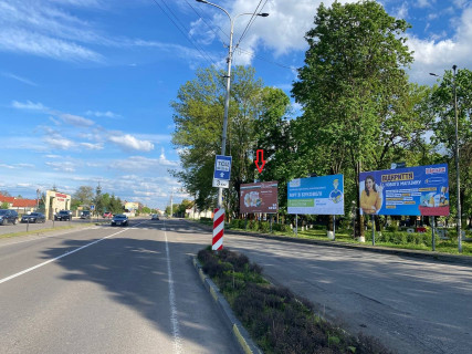 Билборд A в Тячеве, 6x3  м. Тячів вул.Червоноармійська, вїзд 100м.стадіон, ресторани, аква парк, азс в сторону м. Рахів фото 1
