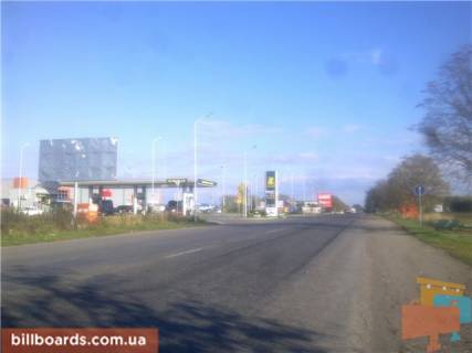 Билборд B в Тячеве Тячів вул.Армійська вїзд в місто зі сторони м.Ужгород траса Мукачево-Рогатин, біля АЗС "ОККО" фото 1