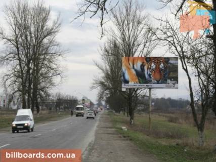 Білборд, Бігборд (Борд)  A у Тячеві В'їзд в м. Тячів, біля АЗС UPG, Маркет, супермаркету Барва  зі сторони м. Хуст, траса Мукачево-Рогатин Фото 1