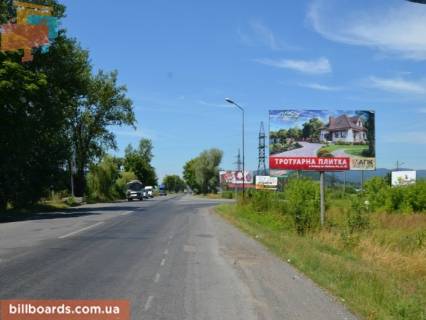 Билборд A в Хусте м.Хуст, вул. Івана Франку, вїзд в місто, перед поворотом на об'їздну дорогу в сторону м. Мукачево фото 1