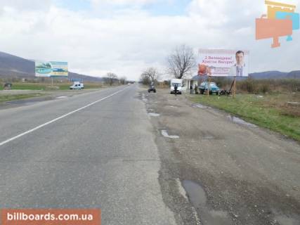Билборд A в Хусте с.Рокосово, вул Головна, траса Мукачево-Ів.-Франківськ  , в сторону м. Тячів фото 1