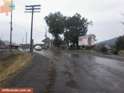 Билборд A в Хусте м.Хуст, вул. Волошина, (переїзд) виїзд з міста траса  Івано-Франківськ-Мукачево, в сторону м. Мукачево фото 1
