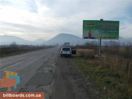 Билборд A в Хусте с.Шаян, (зони відпочинку) курортне містечко, вїзд фото 1