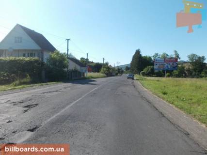 Билборд A в Рахове смт.Великий Бичків вїзд в селище зі сторони м.Рахів в сторону м.Ужгород траса Рогатин-Мукачево фото 1