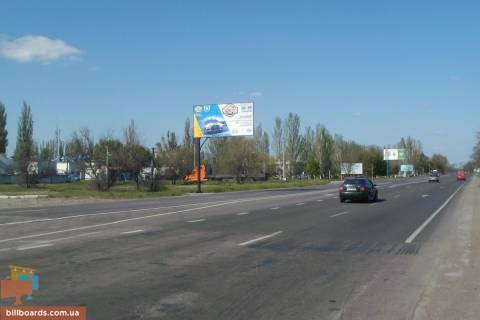 Билборд B в Херсоне, 3x6  Бериславское шоссе выезд из города (Данон) фото 1