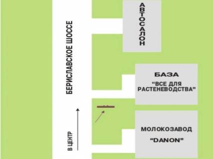 Білборд, Бігборд (Борд)  A у Херсоні, 3x6  Бериславське шосе в'їзд в місто (Данон) схема