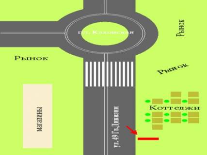 Билборд B в Херсоне, 3x6  49 Гв Дивизии/ Котеджи схема