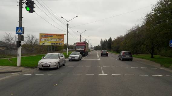 Билборд B в Мелитополе, 3х6  ул. Воинов-Интернационалистов перекресток с ул. Григория Чухрая, магистраль фото 1