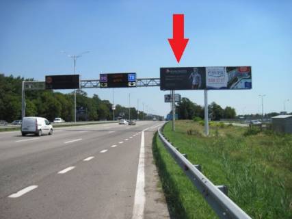 Билборд A в Киеве, 6х3  Бориспільське шосе в м.Бориспіль (29+850,за 1км. до повороту на с.Гора ) в напрямку м.Бориспіль, лівий фото 1
