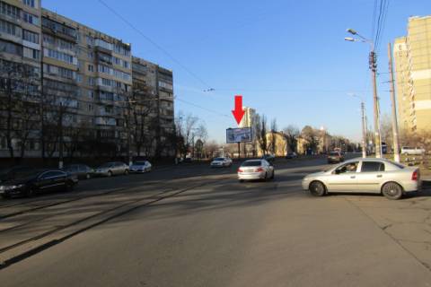 Білборд, Бігборд (Борд)  B у Києві, щит  Дениса Антипова вул. (Славгородська)., 2/10 35м (Нова Пошта, Космо), в напрямку Дарницький ринок, вокзал "Дарниця" Фото 1