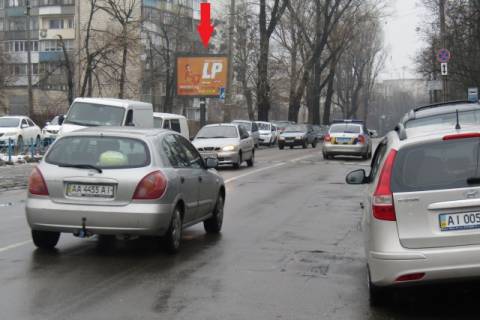 Білборд, Бігборд (Борд)  B у Києві, 3.14x2.3  Дорогожицька вул., 1 (супермаркет "Сільпо"), в напрямку Юрія Іллєнка вул.( вул. Мельникова) Фото 1