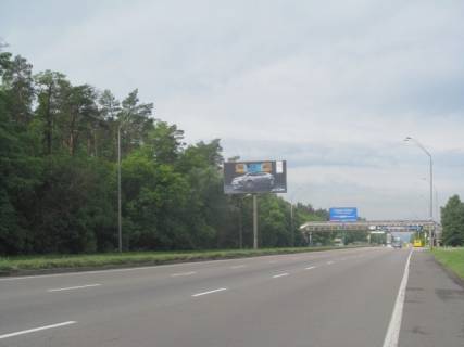 Билборд A в Киеве Пр-т Броварской, РАЗДЕЛИТЕЛЬ. 200 м до поворота на Киевскую птицефабрику, в сторону Киева схема