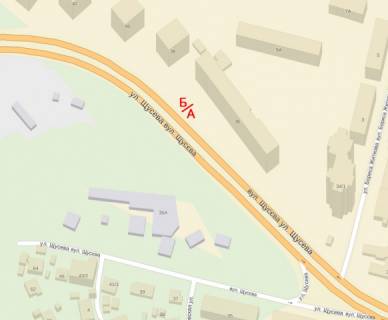 Билборд B в Киеве Академика Щусева, 36 (ст.м. Дорогожичи) схема