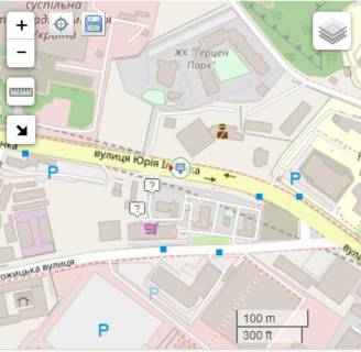 Ситискролл A в Киеве, 3.14x2.3  Юрія Іллєнка (Мельникова вул.) вул., 89а (АЗС "Shell", Сільпо), в напрямку ст.метро Лук'янівка схема
