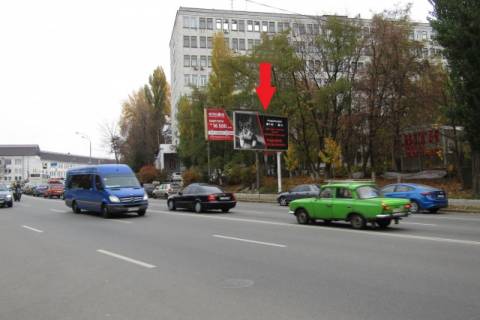 Білборд, Бігборд (Борд)  A у Києві, призма  Васильківська вул. 37, в напрямку Васильківська площа (Амурська пл.)., центр Фото 1