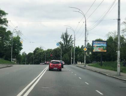 Скроллер A в Киеве Ул. Соломенская, 41. ПРОТАСОВ ЯР, на перекрестке, АЗС WOG. В сторону Соломенской площади - 193843 схема
