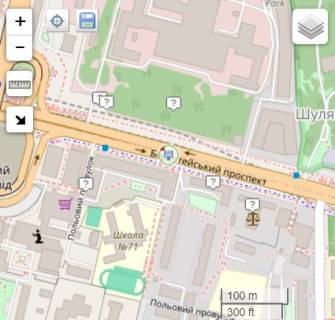 Сітіскролл A у Києві, 3.14x2.3  просп. Берестейський (Перемоги)., 45 - в центр, ст.м Шулявська схема