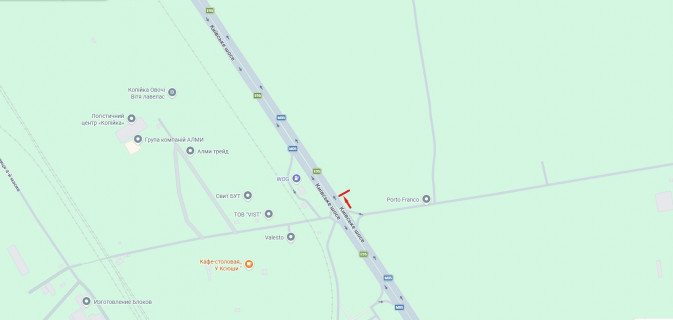 Билборд A в Одессе, 6x3  Київське шосе (Ленінградське шосе) №2 схема