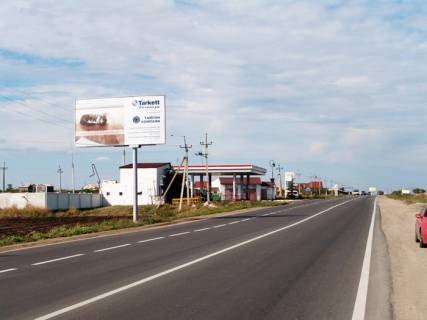 Билборд B в Одессе, 3х6  Чорноморськ-Одеса (16+060км). З Чорноморська, поворот від поромной переправи в Одесу фото 1