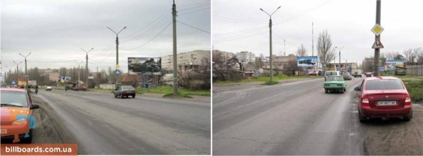 Билборд B в Мелитополе Перетин вул. В.Інтернаціоналістів / вул.Леніна (70 м. до заправки "Marshal") фото 1