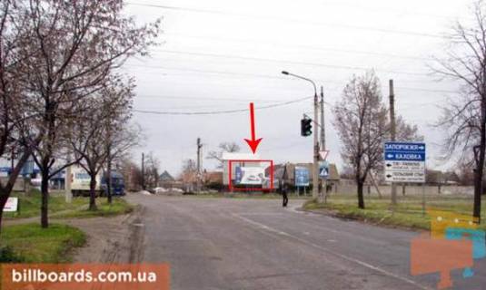 Билборд A в Мелитополе Перехрестя вул. Крупської / Леваневського (біля заправки "Авіас Плюс", праворуч) фото 1