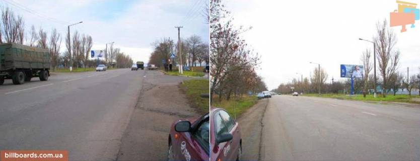 Билборд A в Бердянске перетин пр. Пролетарський - вул. Тюленіна (1 км. до ТЦ "Екватор" у напрямку в'їзду у місто по трасі Т0815) фото 1