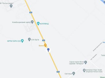 Билборд A в Белой Церкви, 3х6  Виїзд-з-м.Біла-Церква-на Таращу (напрямок с.Шкарівка, біля ресторану "Бочка) схема